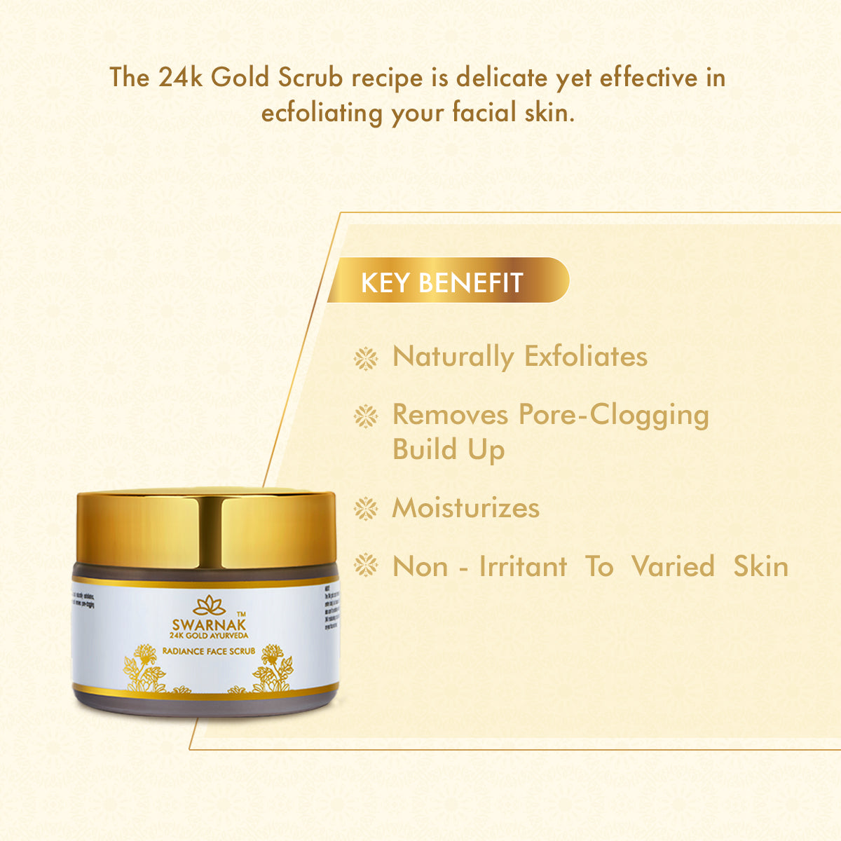 24K Gold Radiance Face Scrub