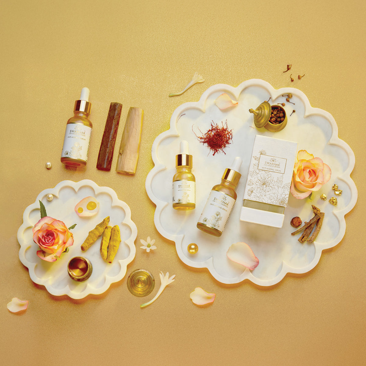 Swarnak 24K Gold Anti-Ageing Serum – Ayurvedic Luxury Face Serum (15ml / 30ml)