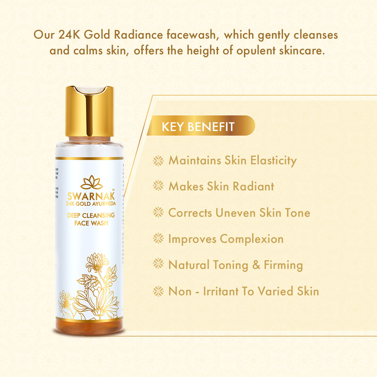 24K Gold Deep Cleansing Face Wash