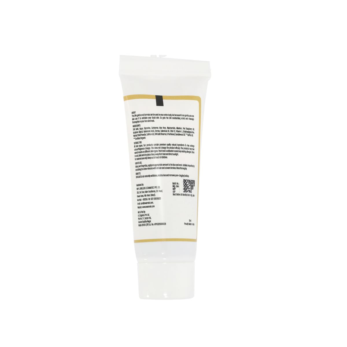 Swarnak 24K Gold Ayurveda Radiance Face Scrub-10 gm